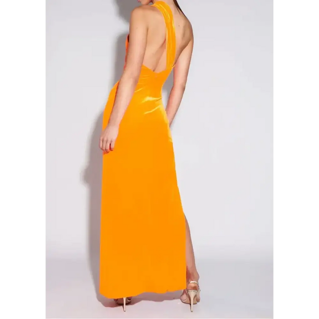 Effie Kats Lana Gown - 6 / Orange - Dresses