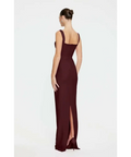 Effie Kats Marbella Gown in Wine - 6 / Red - Dresses