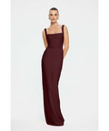 Effie Kats Marbella Gown in Wine - 6 / Red - Dresses