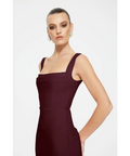 Effie Kats Marbella Gown in Wine - 6 / Red - Dresses