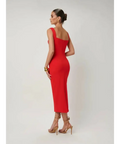 Effie Kats Marbella Midi Dress in Cherry Red Size 8 - 8 / Red - Dresses
