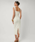 Effie Kats Marbella Midi Dress Ivory - 6 / White - Dresses