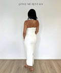 Effie Kats Meline Midi Dress White Size S/ AU 8 - 8 / White - Dresses