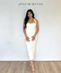 Effie Kats Meline Midi Dress White Size S/ AU 8 - 8 / White - Dresses