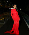 Effie Kats Monaco Gown Red Size 10 - 10 / Red - Dresses