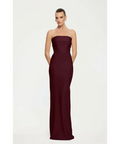 Effie Kats Monroe Gown in Wine - 6 / Red - Dresses