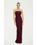 Effie Kats Monroe Gown in Wine - 6 / Red - Dresses