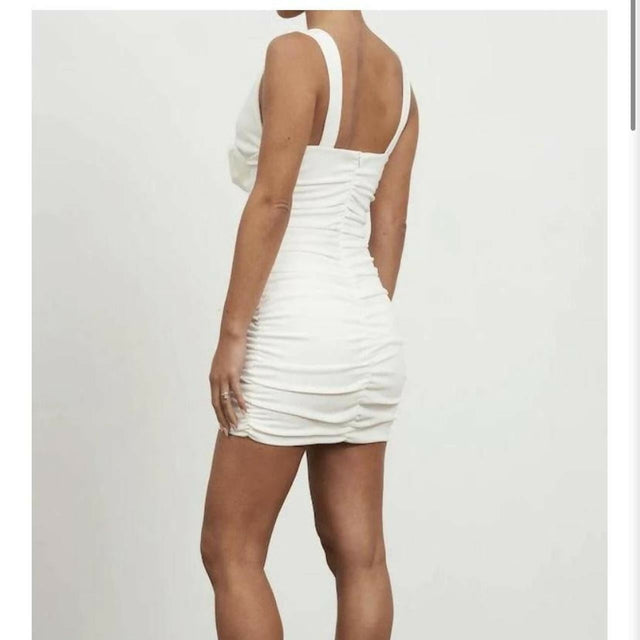 Effie Kats Rochelle Mini Dress | White - 8 / White - Dresses