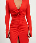 Effie Kats Rosita Midi Dress | Red - 10 / Red - Dresses