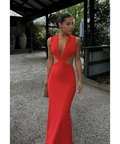 Effie Kats Valencia Gown Cherry Red1
