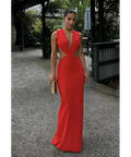Effie Kats Valencia Gown Cherry Red 