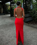 Effie Kats Valencia Gown in Cherry Red - 6 / Red - Dresses