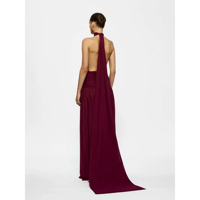 Effie Kats Verity Gown Burgundy Size 8 10 - Dresses