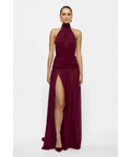 Effie Kats Verity Gown Burgundy - Dresses