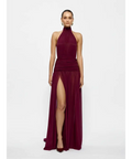 Effie Kats Verity Gown Burgundy Size 8 - 8 / Red - Dresses