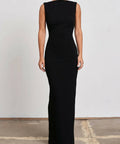 Effie Kats Verona Black Gown Dress - 12 / Black - Dresses