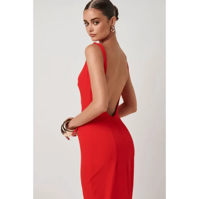 Effie Kats Verona Cherry Red 6 - Red / 6 - Dresses