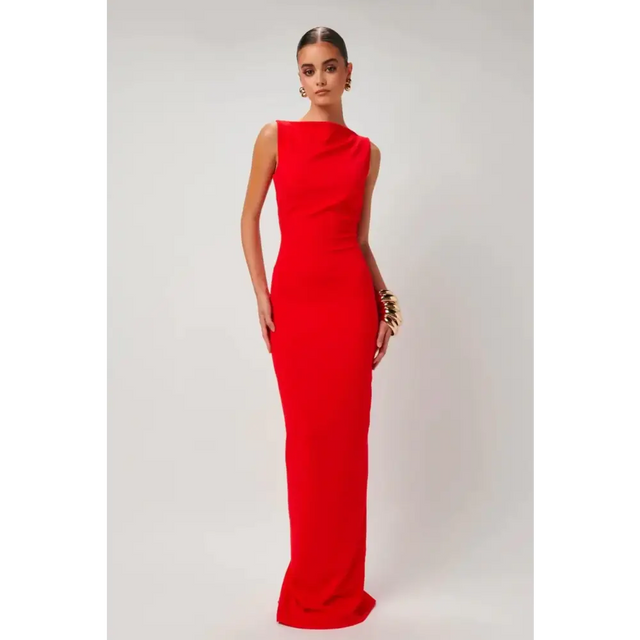 Effie Kats Verona Cherry Red 6 - Red / 6 - Dresses