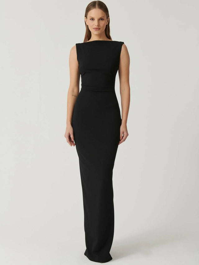 Effie Kats Verona Gown Black - Dresses