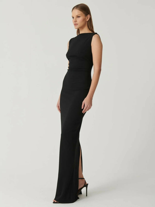 Effie Kats Verona Gown Black Size XS / 6 - 6 / Black - Dresses