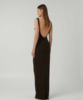 Effie Kats Verona Gown - Coffee - 12 / Black - Dresses