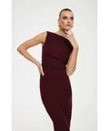 Effie Kats Verona Gown in Wine - 8 / Red - Dresses