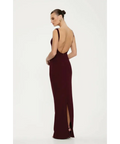 Effie Kats Verona Gown in Wine - 8 / Red - Dresses