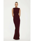 Effie Kats Verona Gown in Wine - 8 / Red - Dresses