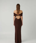 Effie Kats Viela Gown Cocoa Size 6 8 10 - Dresses
