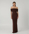 Effie Kats Viela Gown Cocoa Size 6 8 10 - Dresses