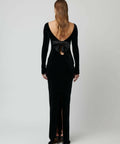 Effie Kats Yasmin Maxi Dress - Black Velvet - 6 / Black - Dresses