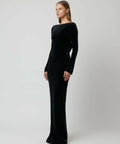 Effie Kats Yasmin Maxi Dress - Black Velvet - 6 / Black - Dresses