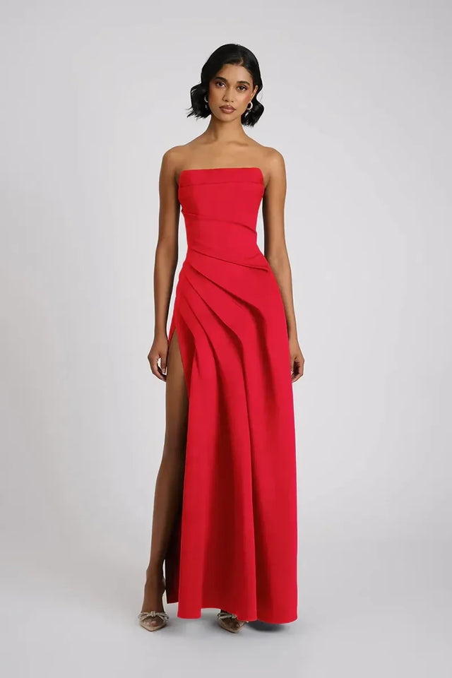 Eliya Deanna Gown Red - Dresses