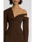 Eliya The Label Ayla Blazer - 8 / Brown - Dresses