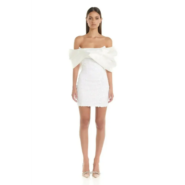 Eliya The Label Bianca Dress in White - 8 / White - Dresses