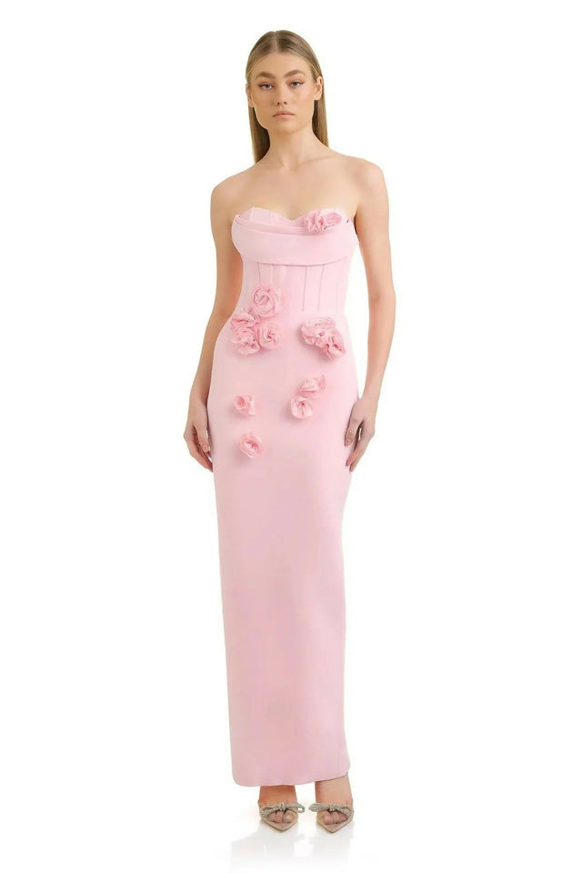 Eliya The Label Elsa Dress In Blush Size 8 Eliya The Label Elsa Dress In Blush Size 8