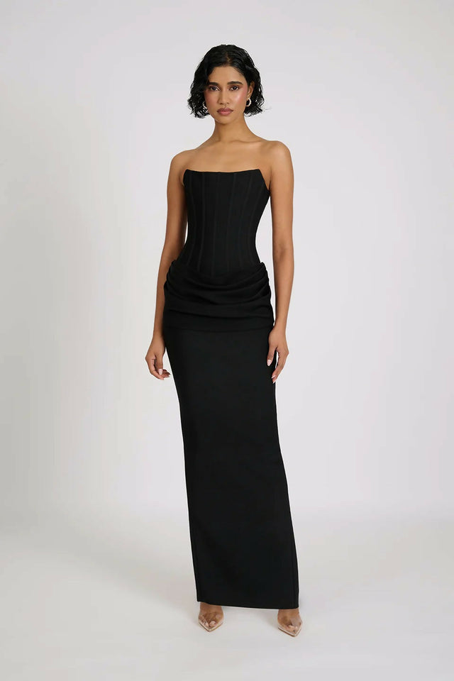 Eliya The Label Hilda Gown in Black - Dresses