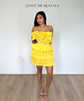 Eliya the Label Josephine Mini Dress Yellow - 6 / Yellow - Dresses