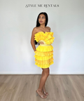 Eliya the Label Josephine Mini Dress Yellow - 6 / Yellow - Dresses