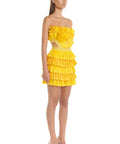 Eliya the Label Josephine Mini Dress Yellow - 6 / Yellow - Dresses