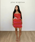Eliya the Label Maryanne Mini Dress Red and Pink - 6 / Red - Dresses
