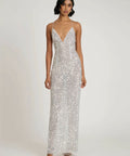 Eliya the Label Mevia Gown - 6 / Silver - Dresses