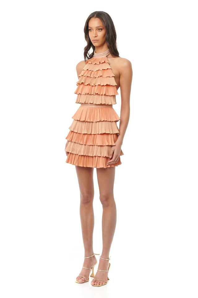 Eliya The Label Naveen Dress Peach Size AU 8 - 8 / Peach - Dresses