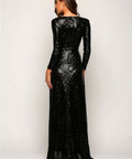 Elle Zeitoune Fountaine Black Sequins Size 8 - 8 / Black - Dresses
