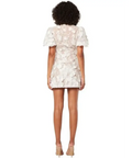 Elliat Zayla 3D Floral Mini Dress in White Size 8 - 8 / Floral - Dresses