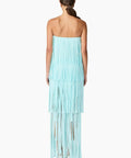 Elliatt Alya Tiered Maxi Dress in Blue Size 8 - 8 / Blue - Dresses