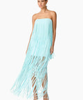 Elliatt Alya Tiered Maxi Dress in Blue Size 8 - 8 / Blue - Dresses