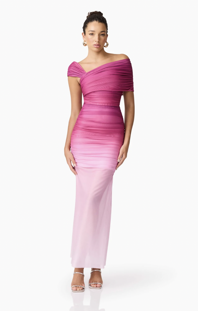 Elliatt Brigitta Maxi Dress in Orchid Ombre Size L / AU 12 - Pink / 12 - Dresses