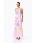 Elliatt Buttercup Embroidered Maxi Dress in Purple - 10 / Floral - Dresses