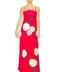 Elliatt Buttercup Embroidered Maxi Dress Red - 6 / Red - Dresses